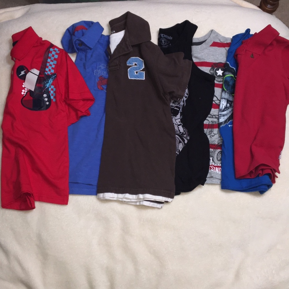 7 Boys Summer Shirts in EUC Size 7